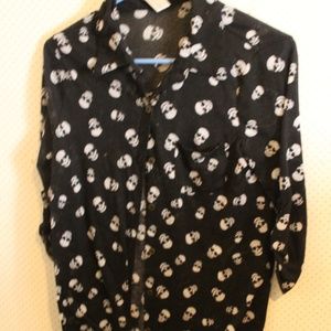 1/2 sleeve button up shirt